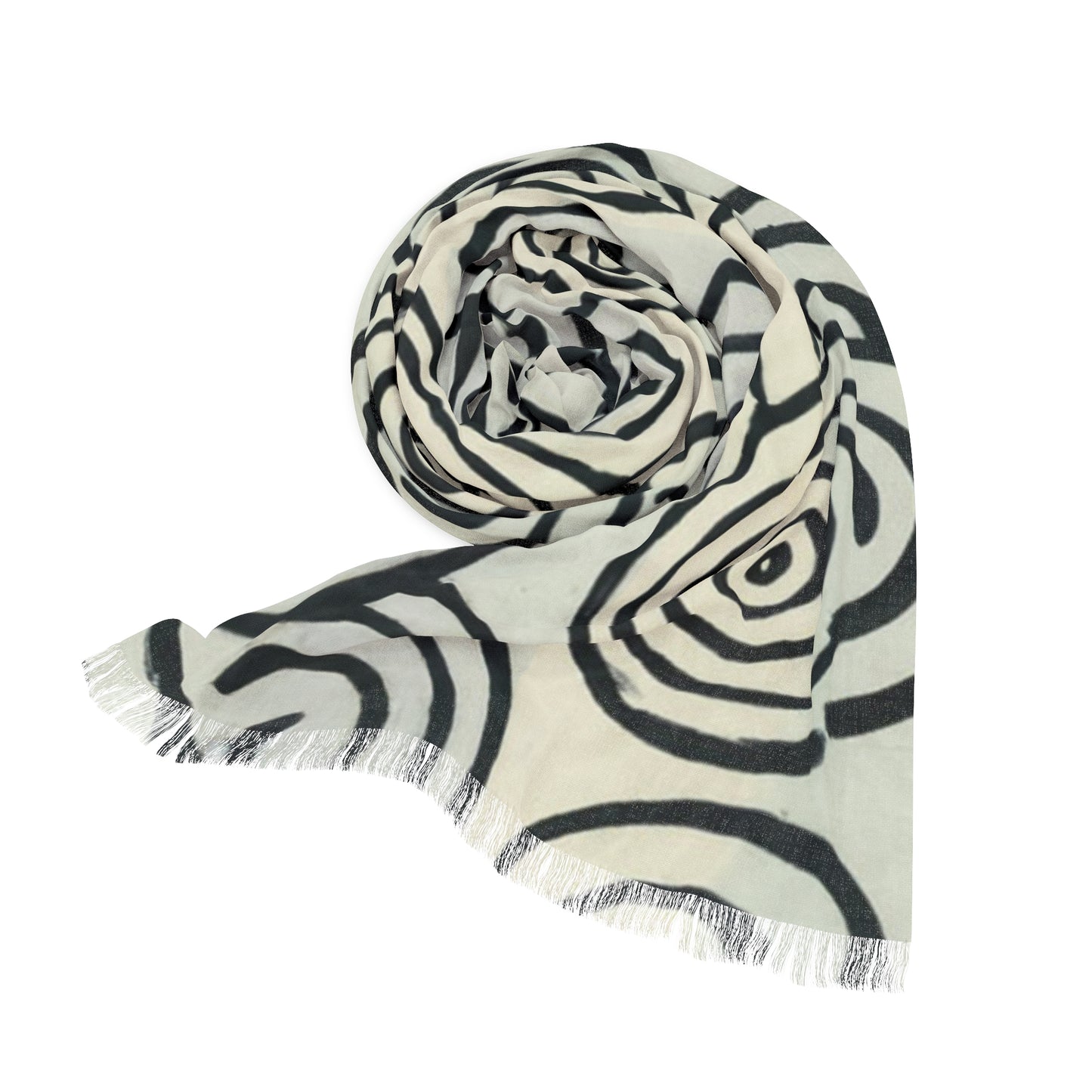 BnW Target Scribbles Light Scarf