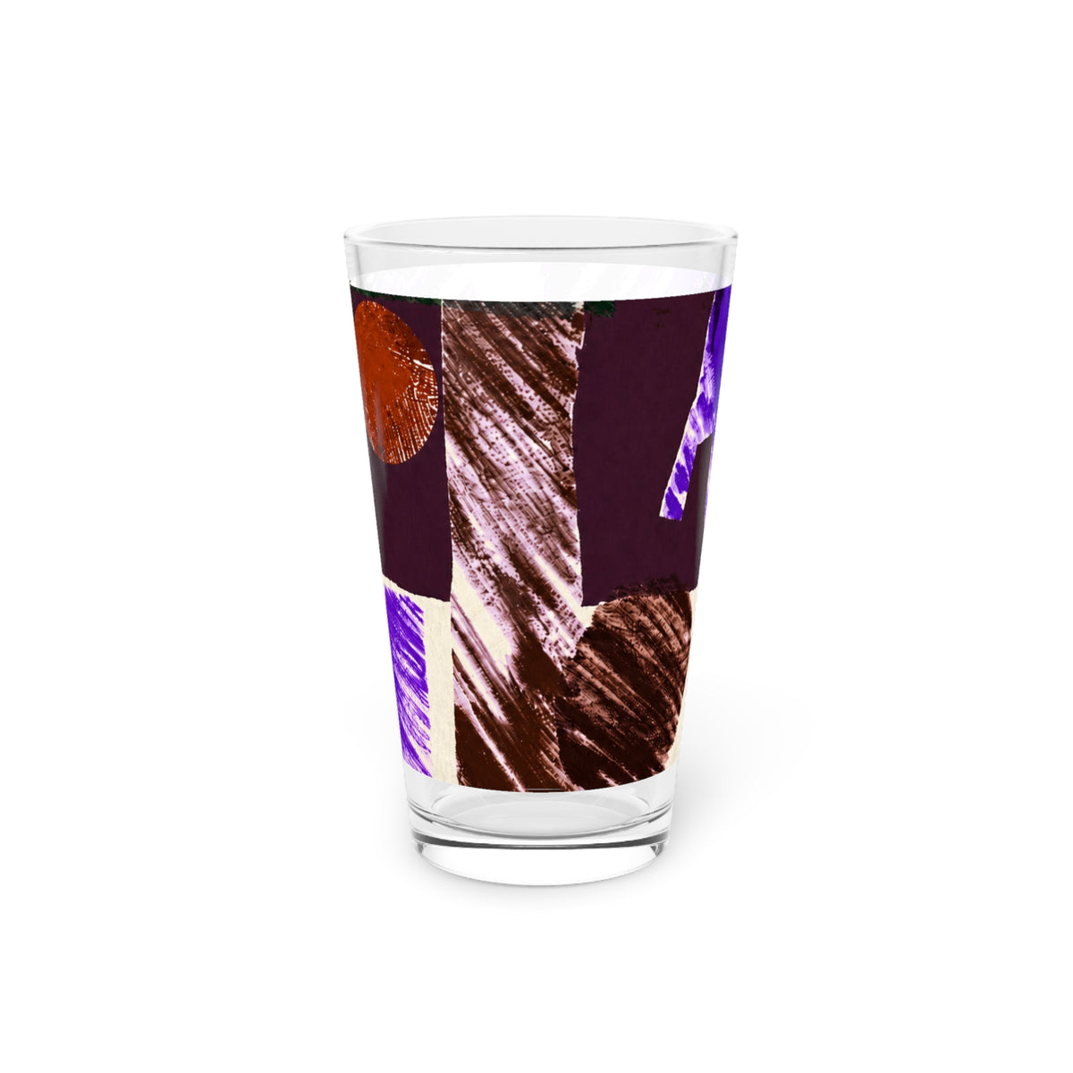 Abstract Engineered Pint Glass