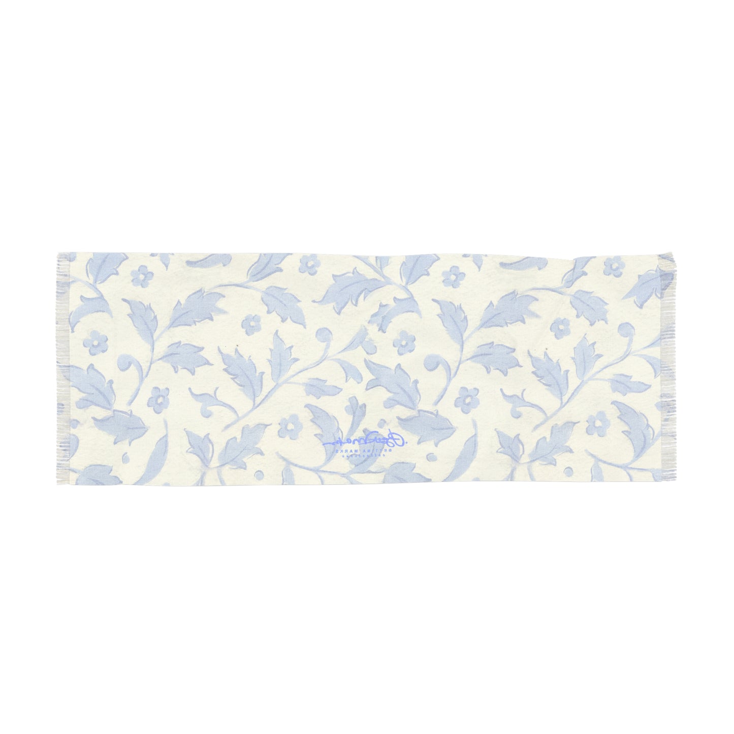 Chinoise Blue Florals Light Scarf