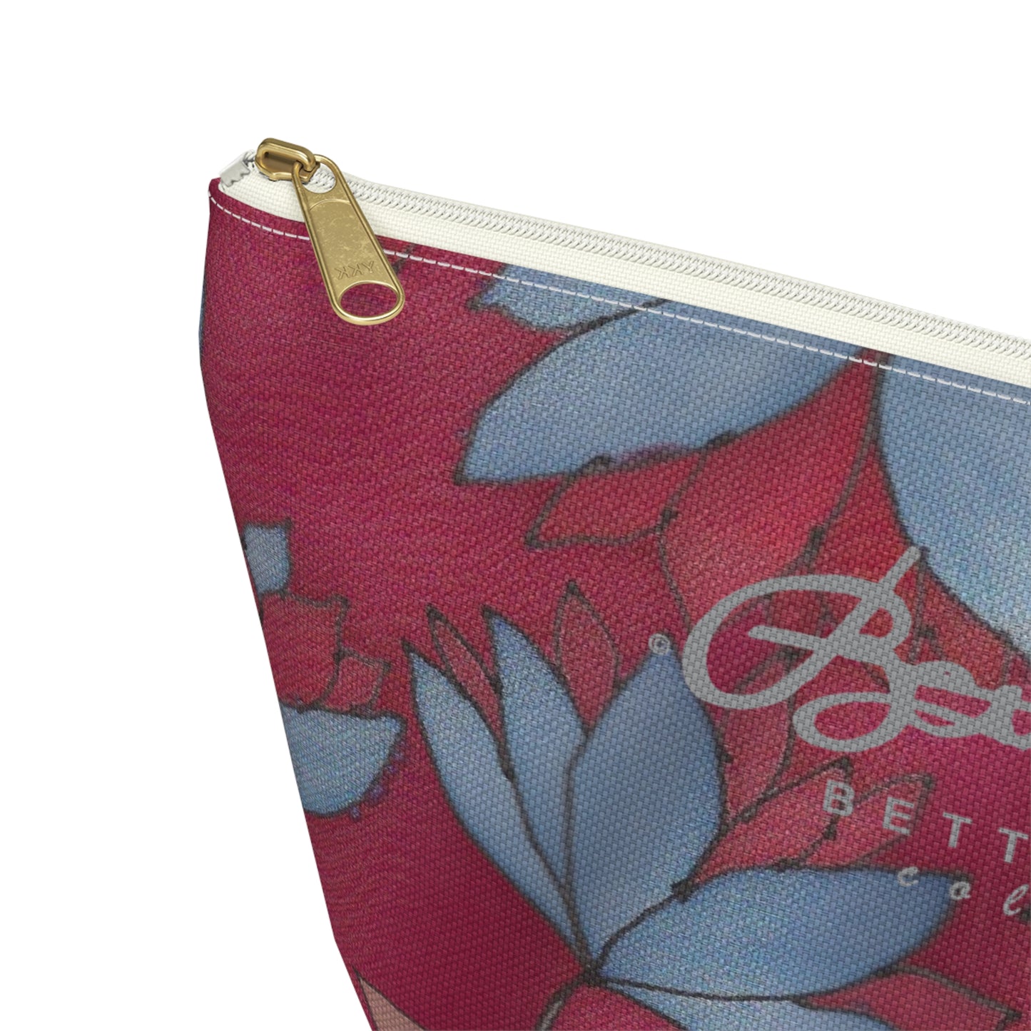 Lotus Flowers On Pink Accessory Pouch w T-bottom