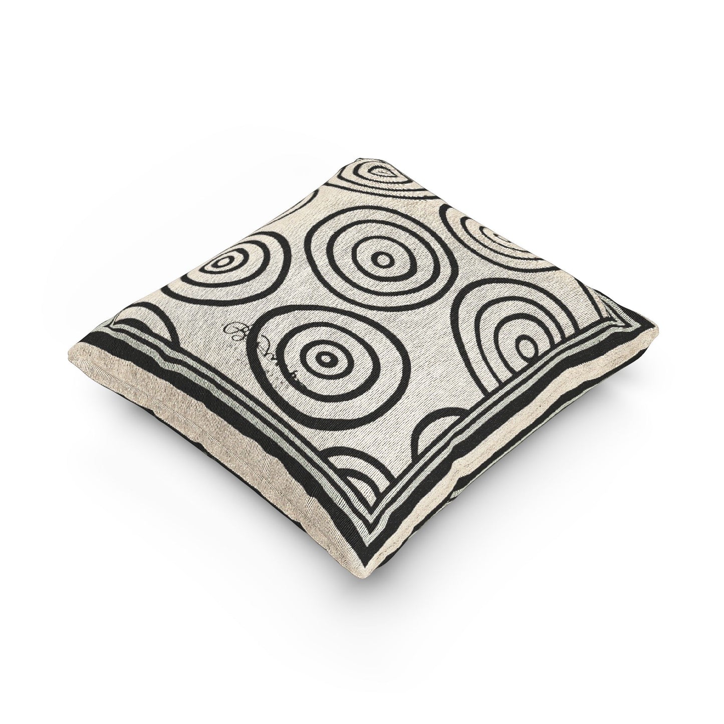B&W Target Woven Pillow