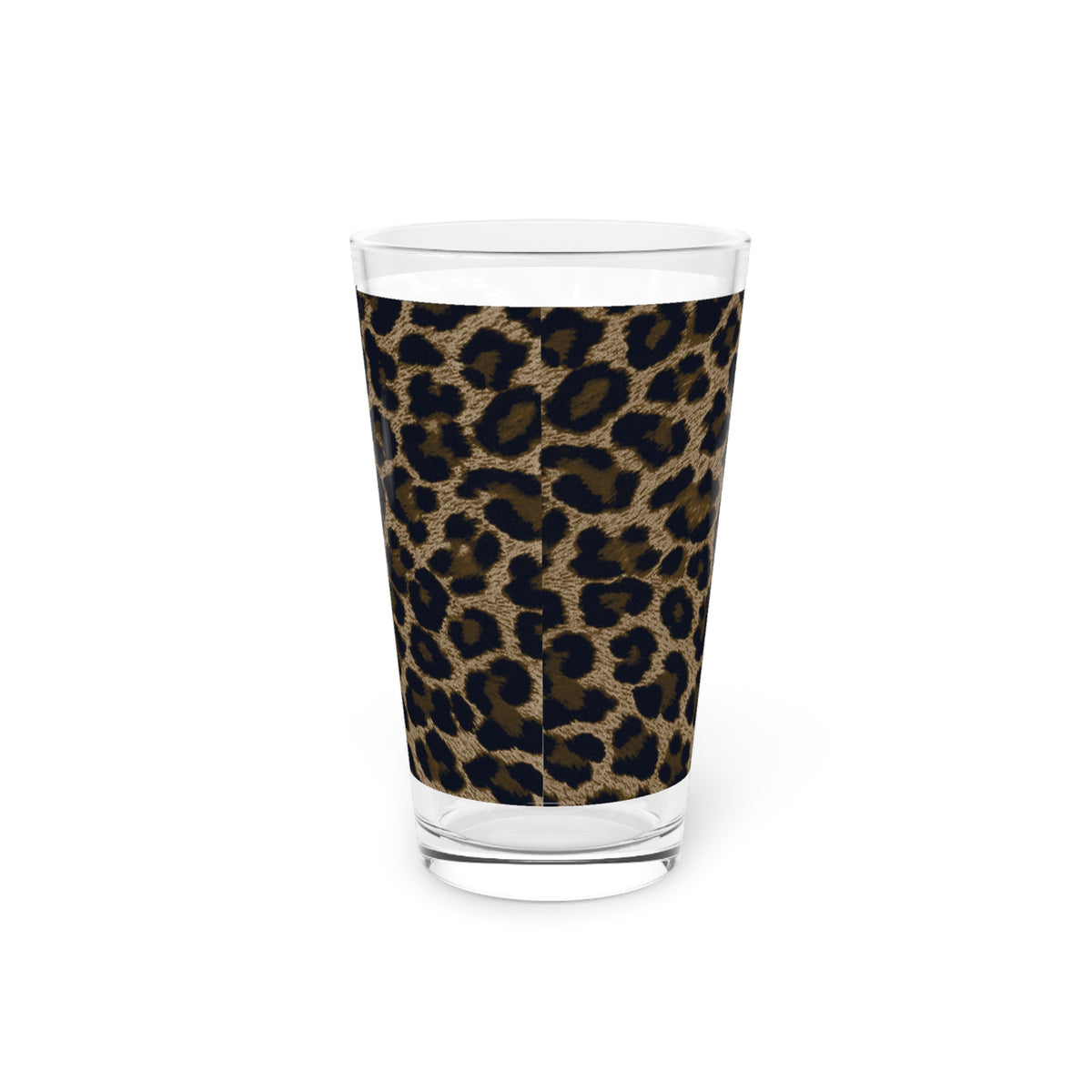 Dark Leopard Pint Glass