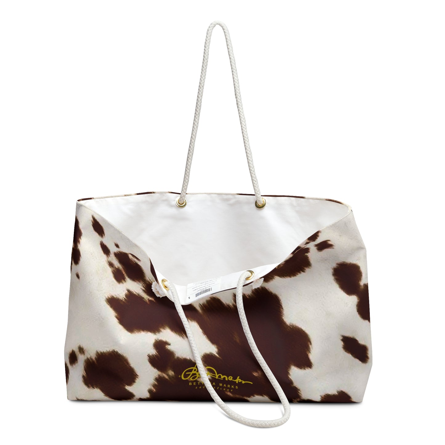 Brown Pony Skin Weekender Bag