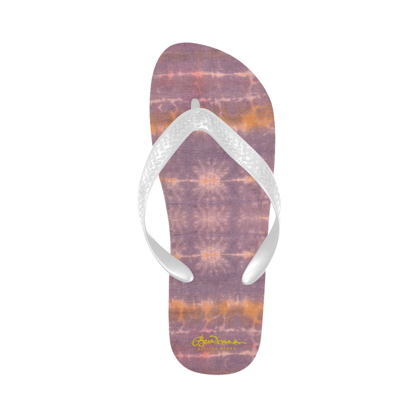 Purple Sunset Tie Dye Flip Flops for Men/Women