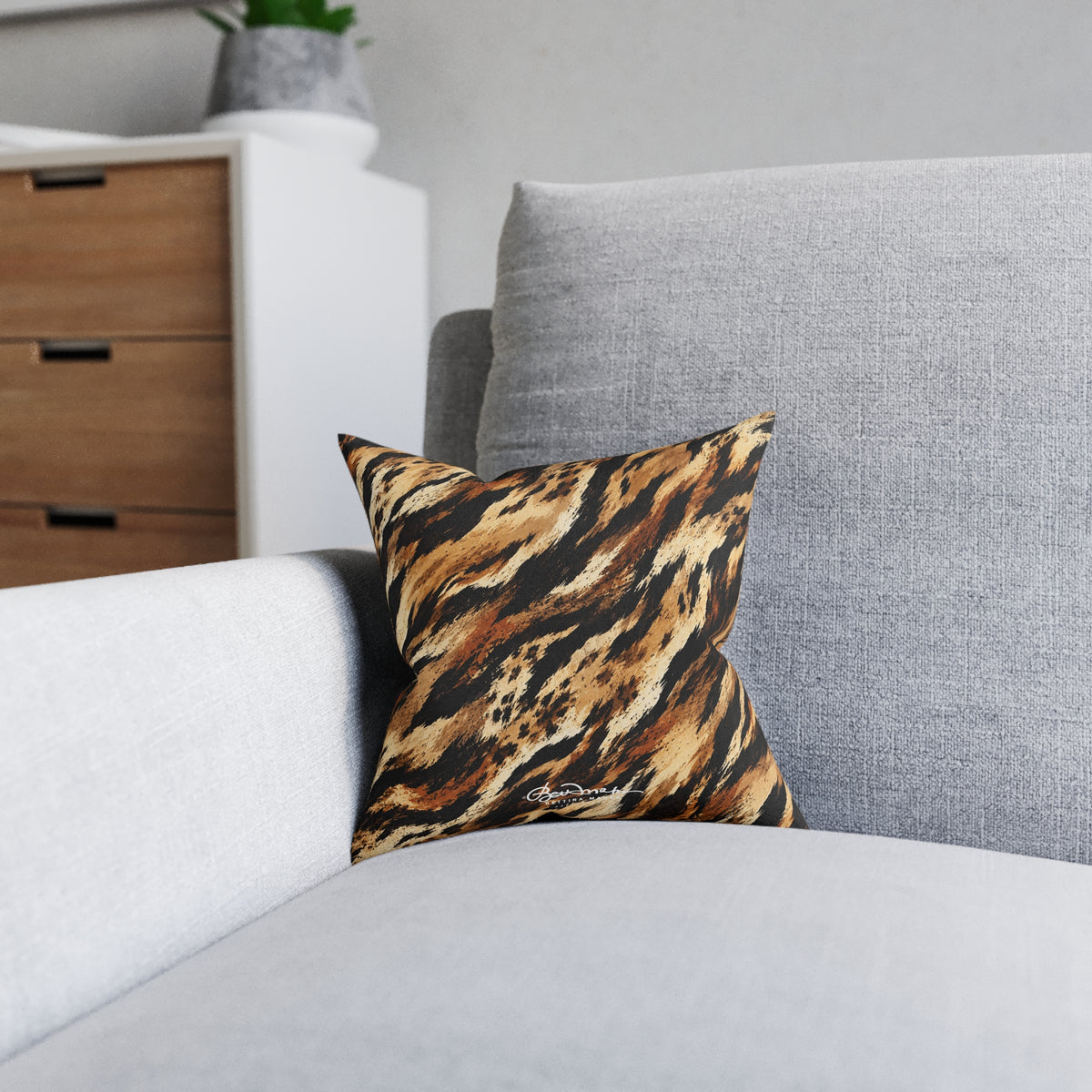 Tiger Square Pillow