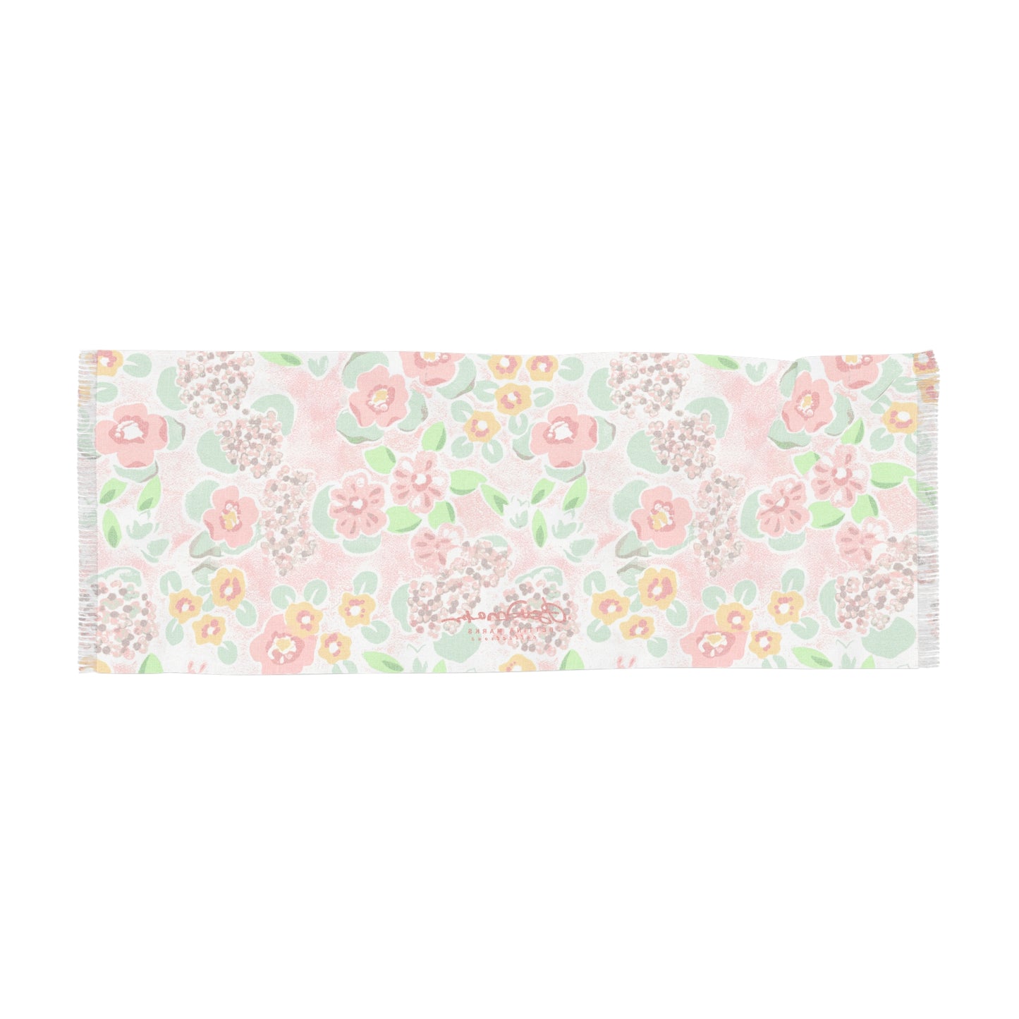 Floral On Pink Light Scarf