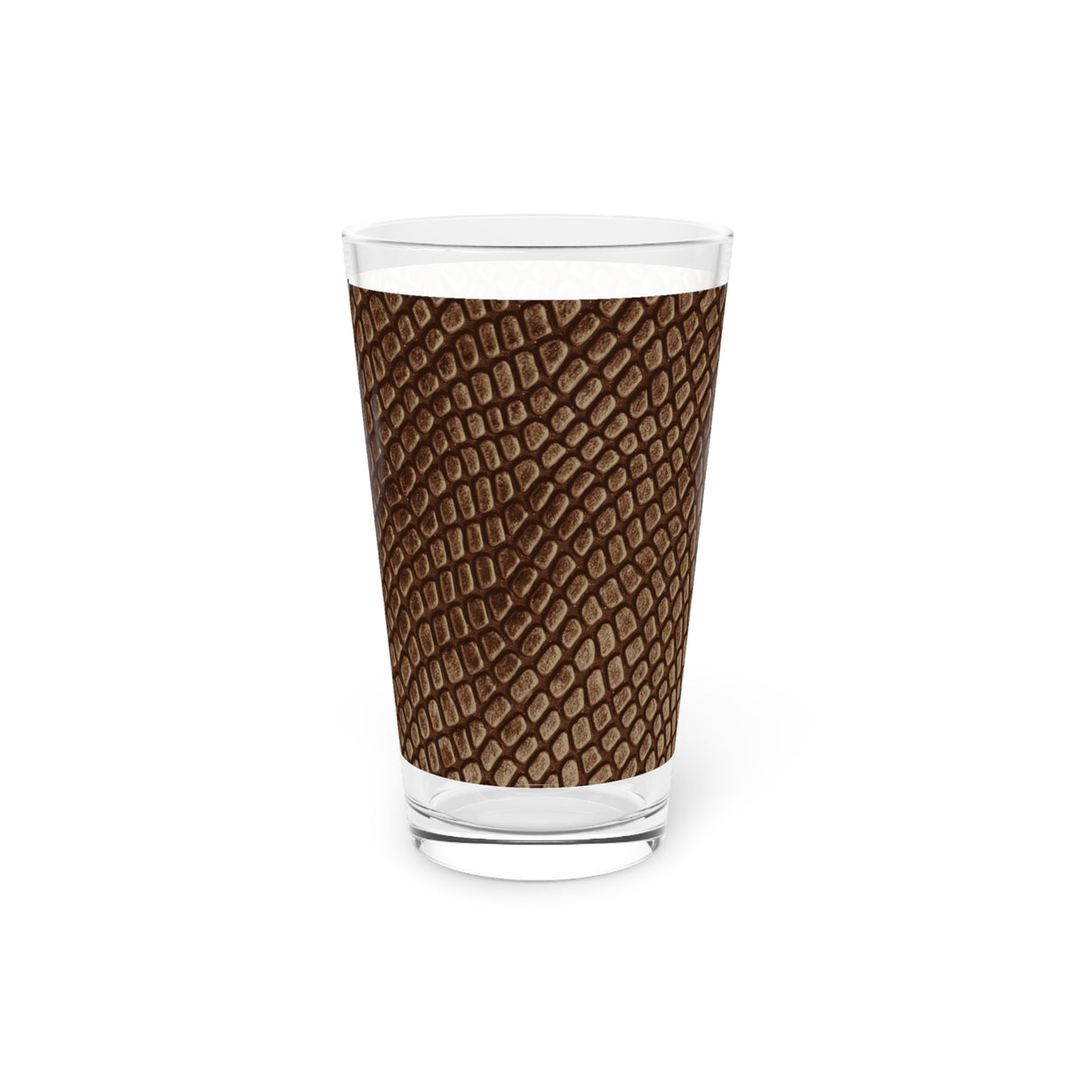 Mocha Crocodile Pint Glass
