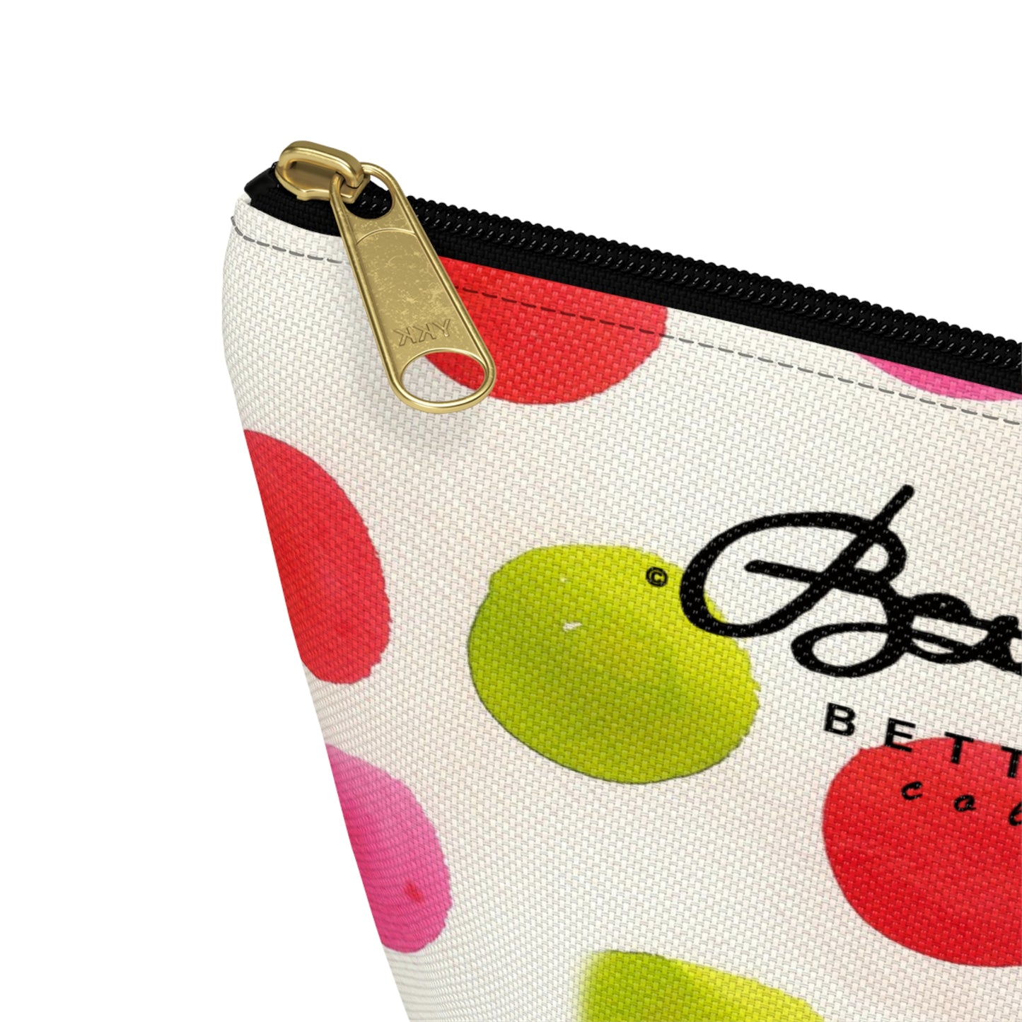 Water Color Polka Dots Accessory Pouch w T-bottom