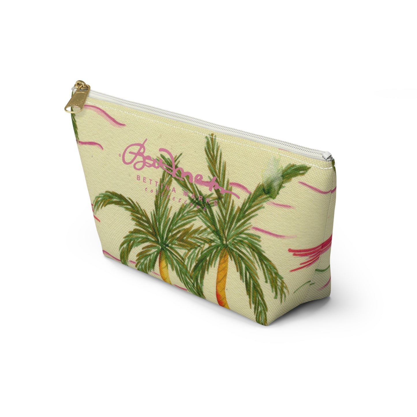 Retro Palm Tree Accessory Pouch