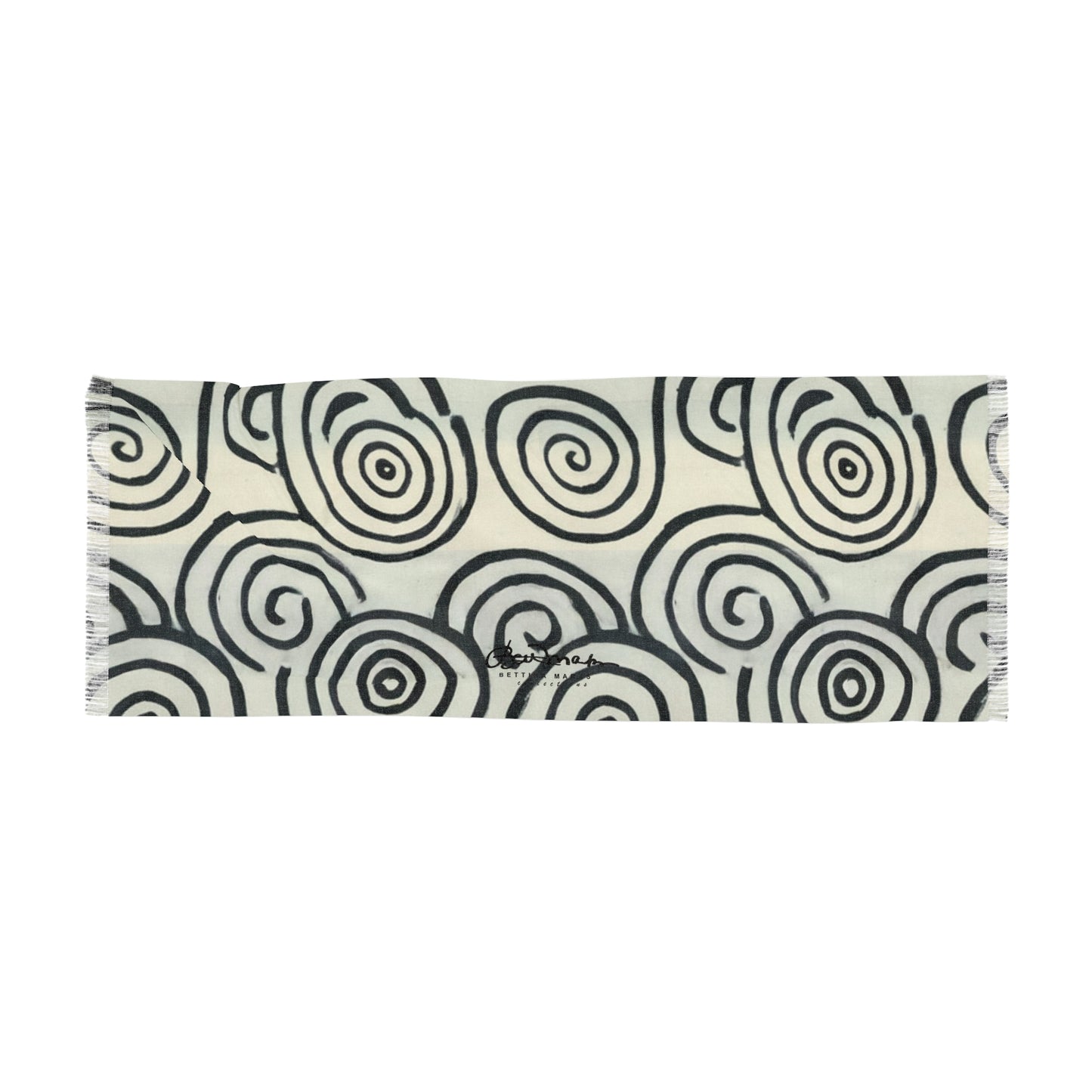 BnW Target Scribbles Light Scarf