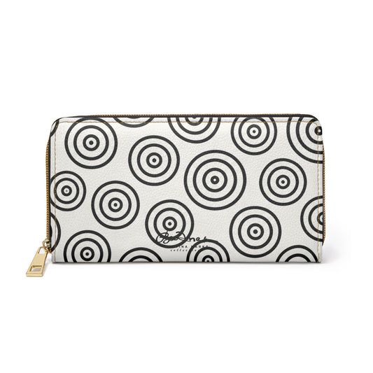 BnW Target Scribbles Zipper Wallet