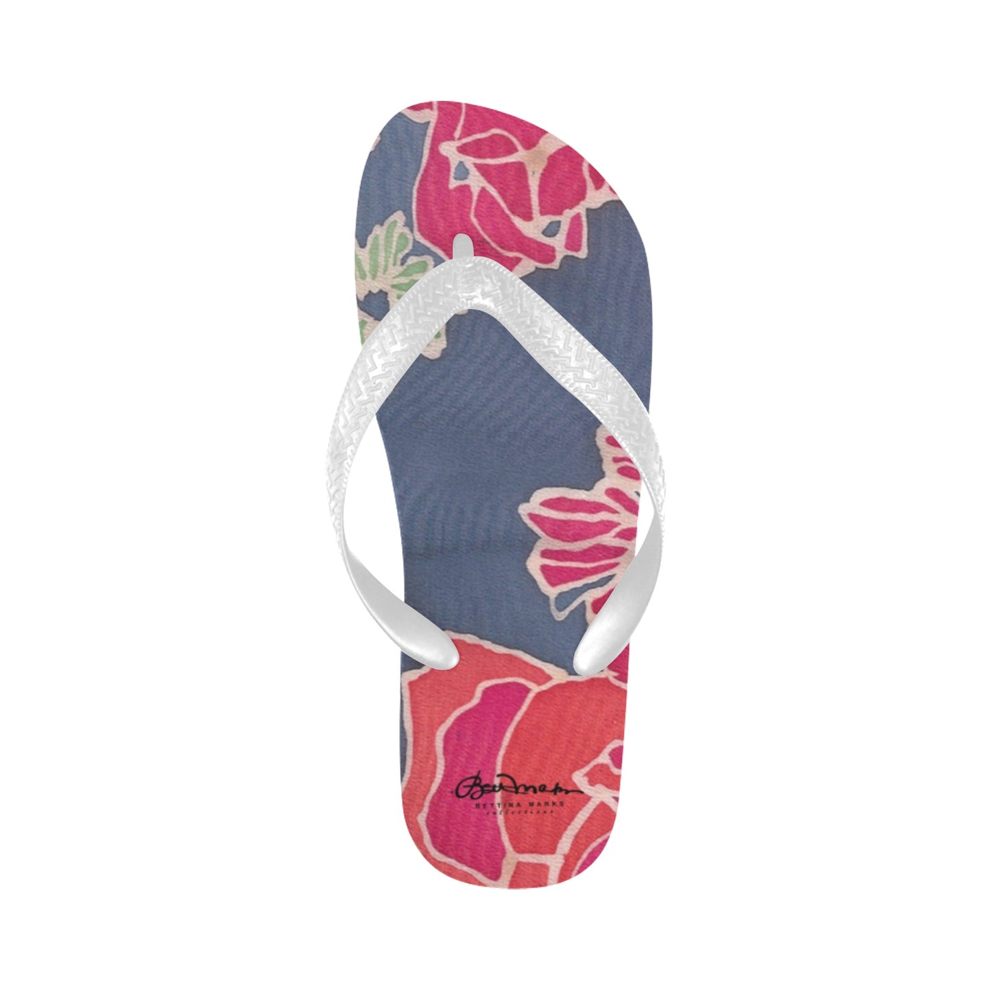 Floral Denim Flip Flops for Men/Women