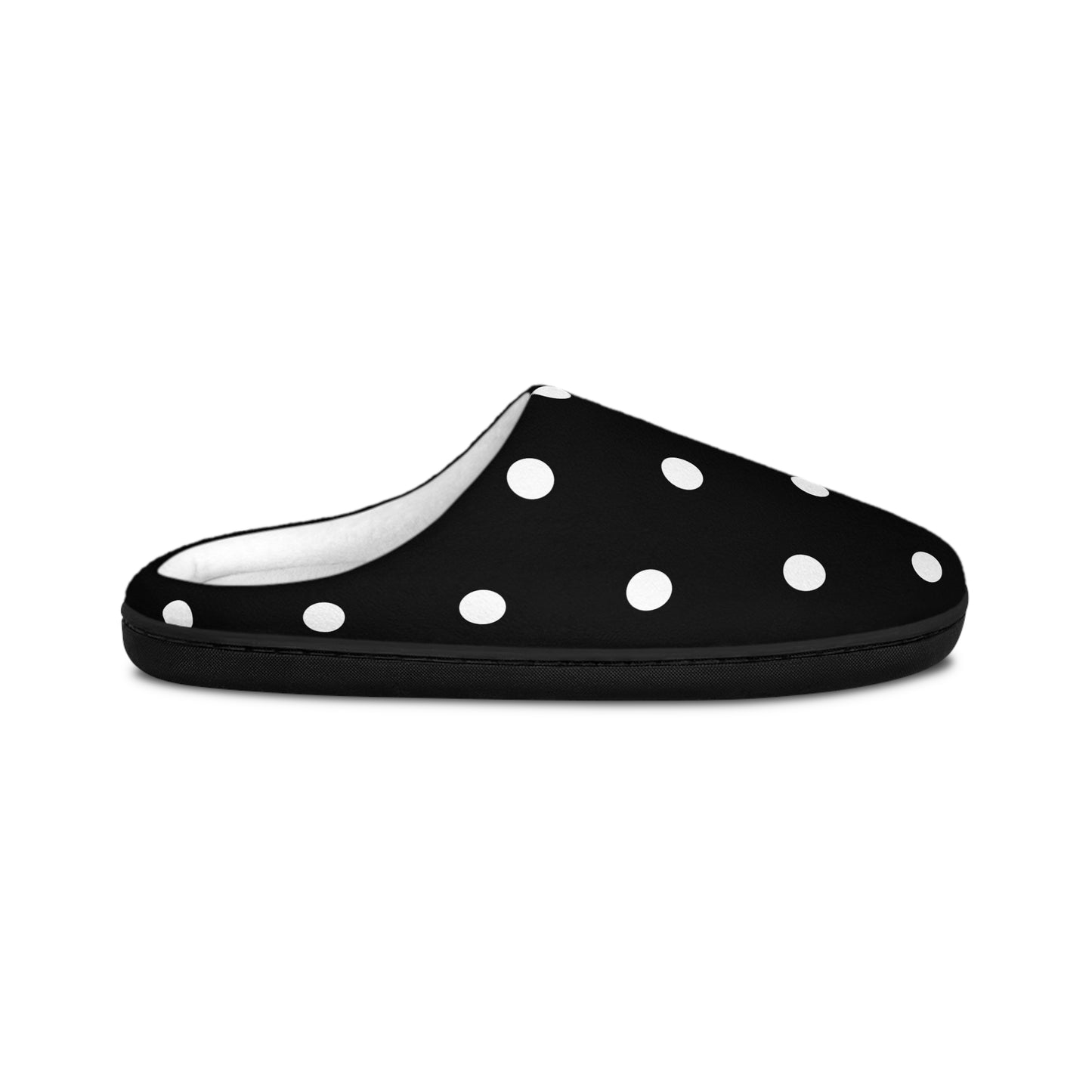 Midnight Polka Dot Men's Indoor Slippers