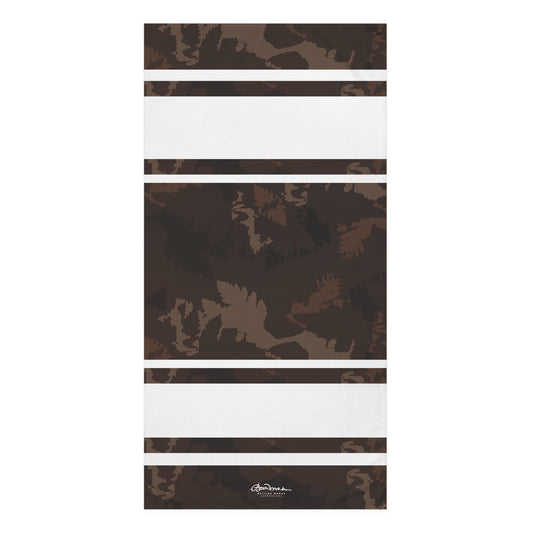 Dark Chocolate Abstract Forest Bath Towel