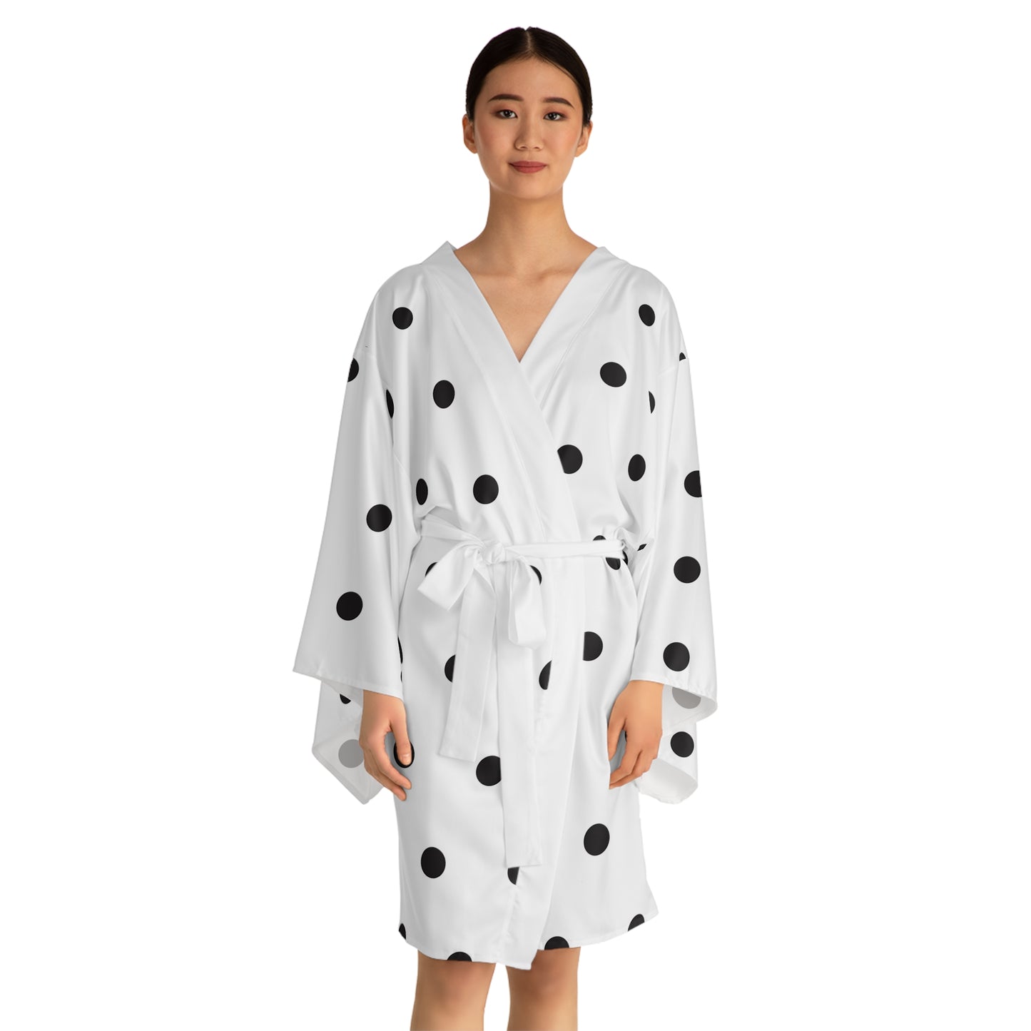Poppy Seed Polka Dot Kimono Robe