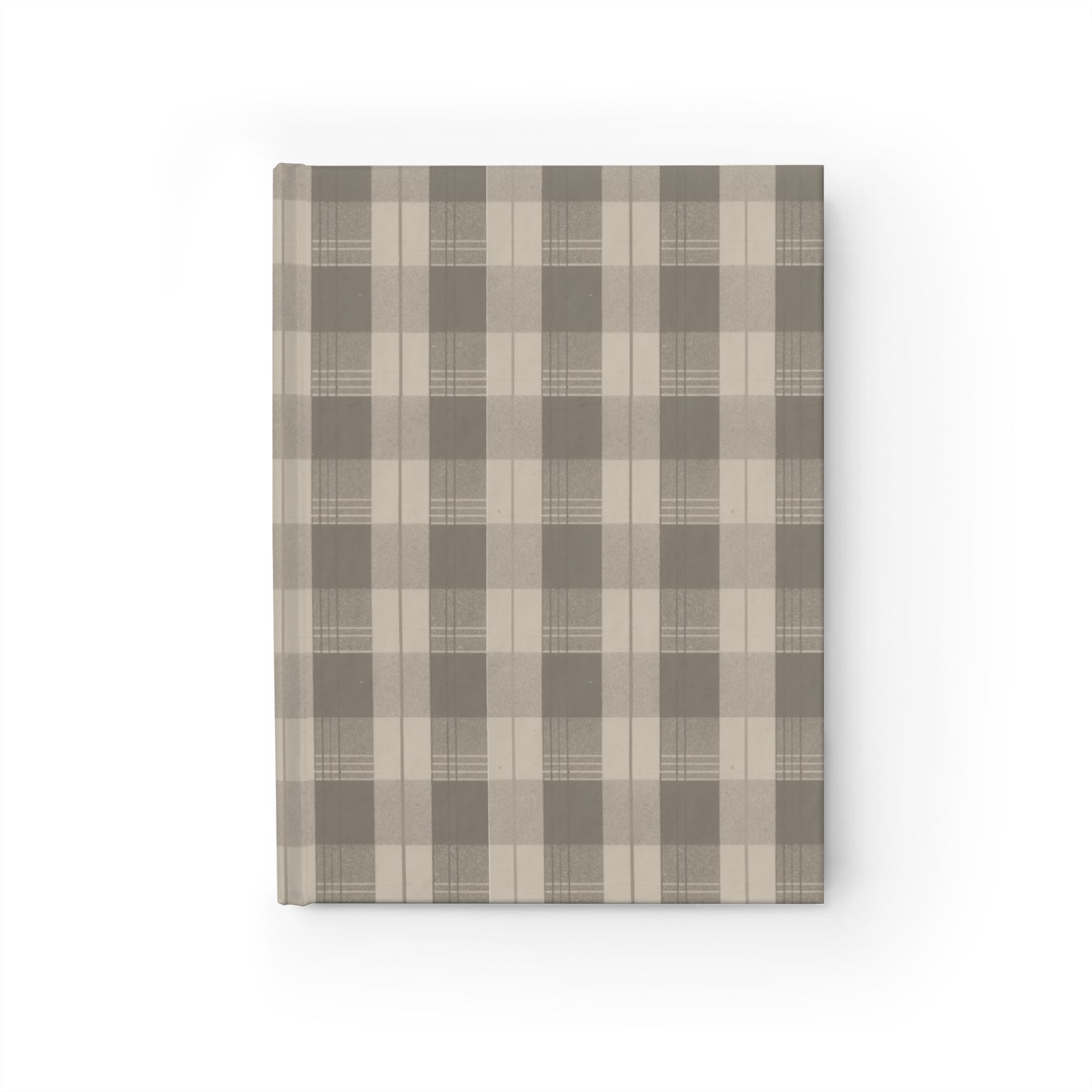 Cream Plaid Journal