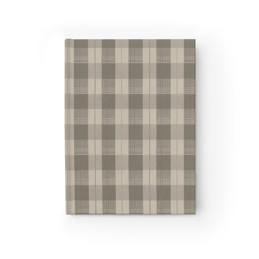 Cream Plaid Journal