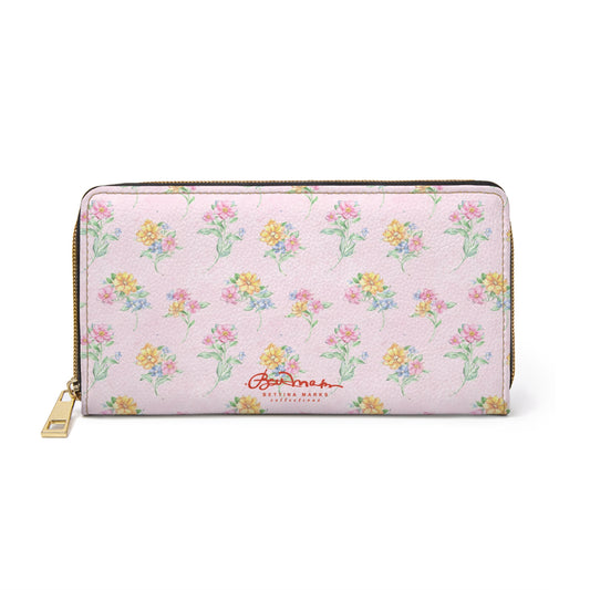 Multicolor Floral Zip Wallet