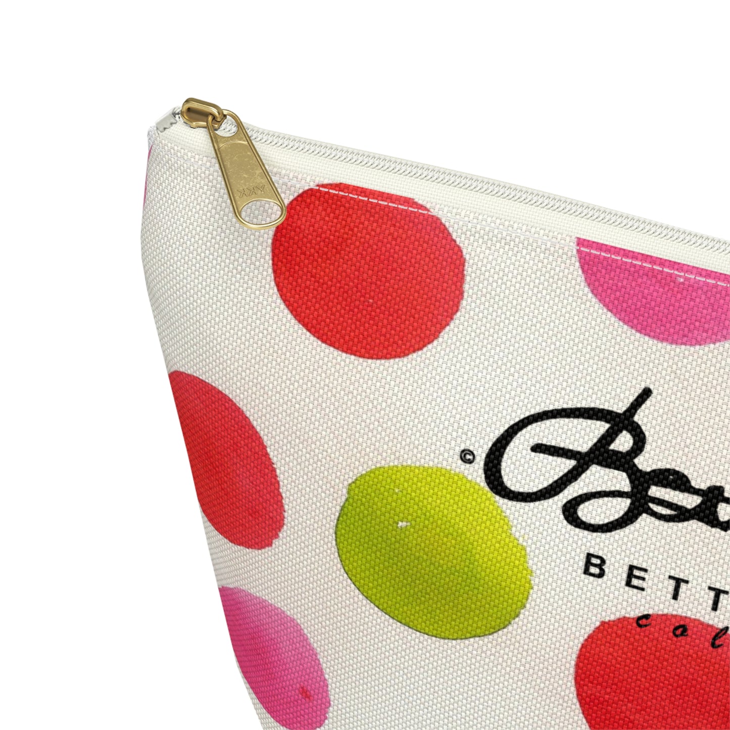 Water Color Polka Dots Accessory Pouch w T-bottom