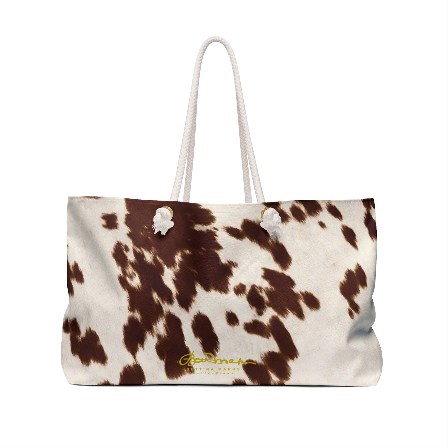 Brown Pony Skin Weekender Bag