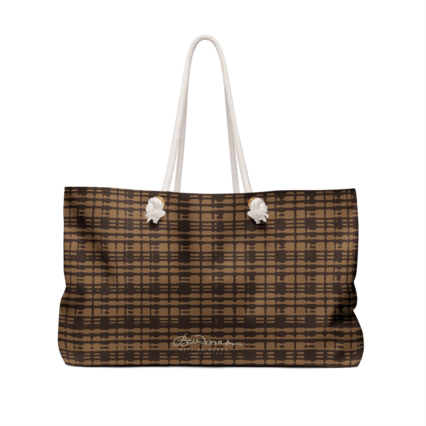 Caramel Plaid Weekender Bag