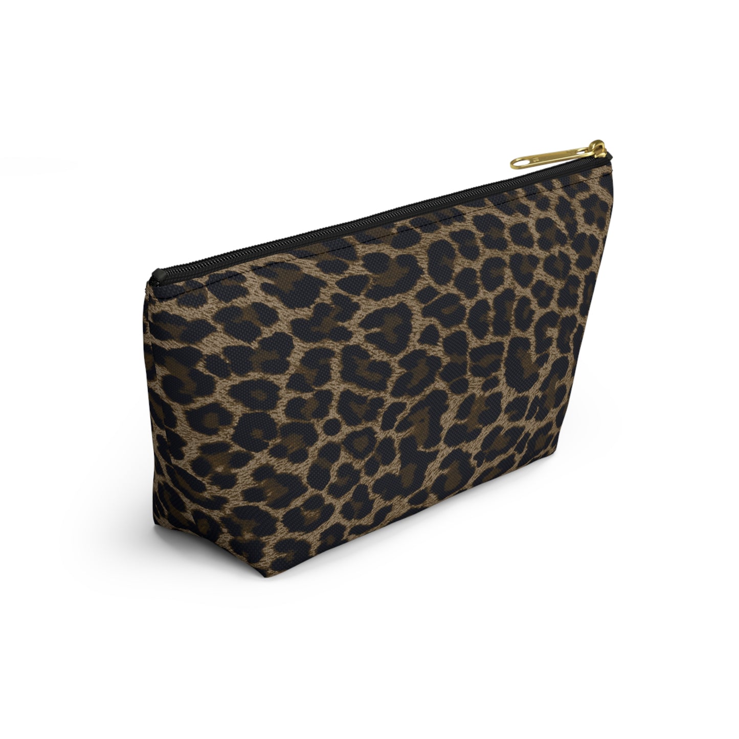 Dark Leopard Accessory Pouch w T-bottom