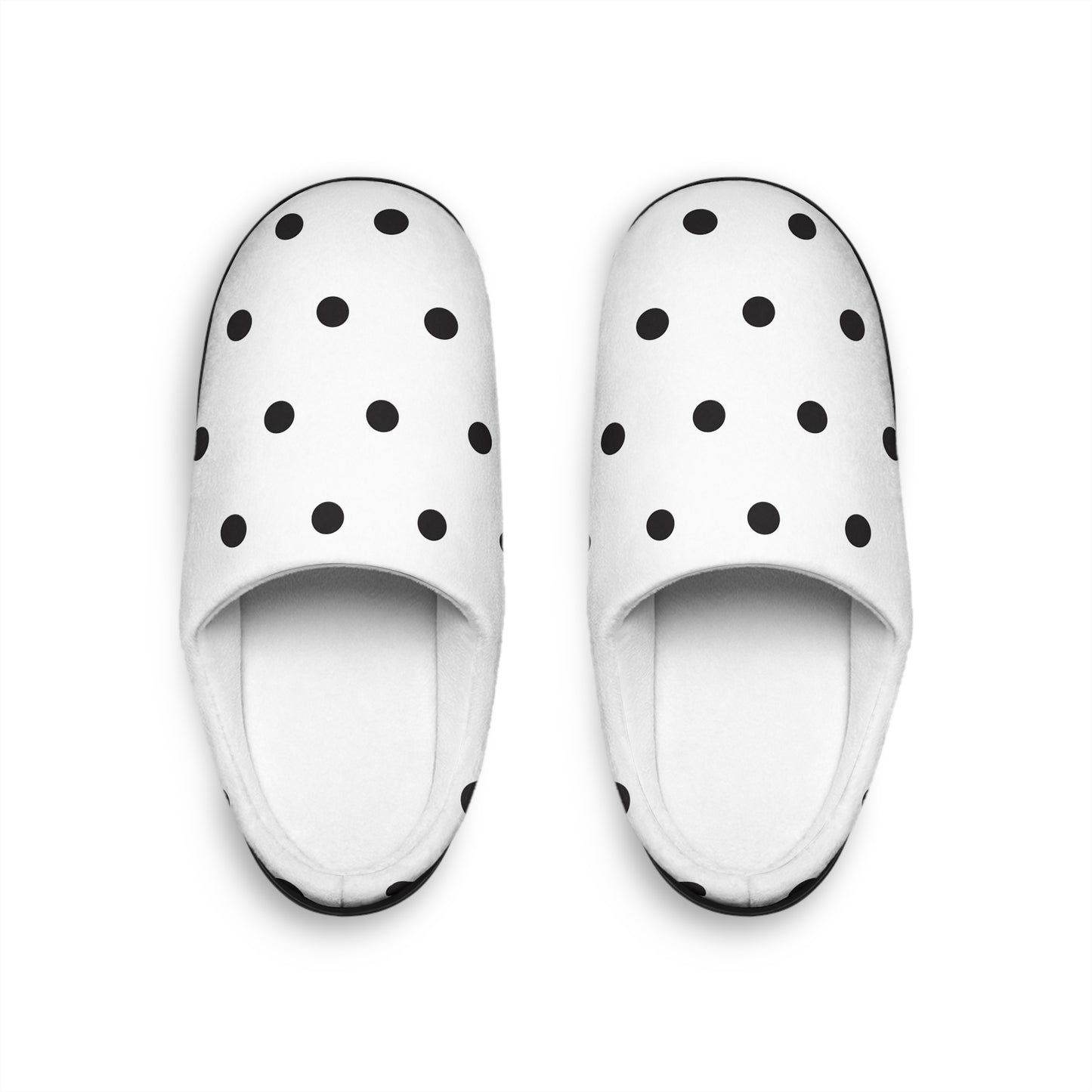 Poppy Seed Polka Dot Men's Indoor Slippers