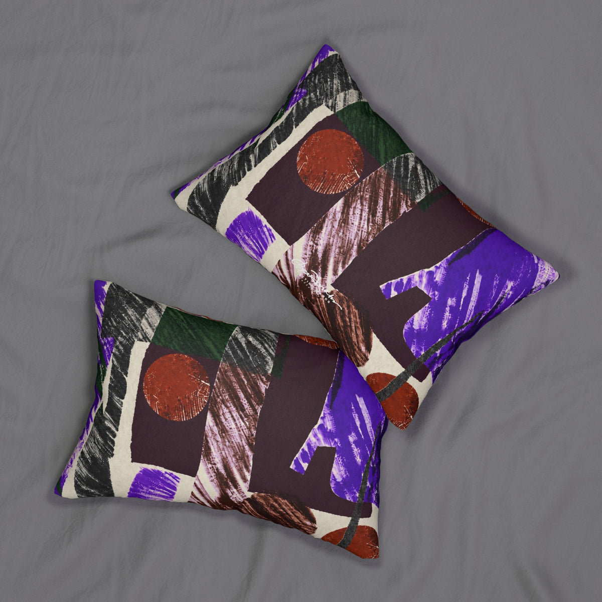 Abstract Engineered Pillow