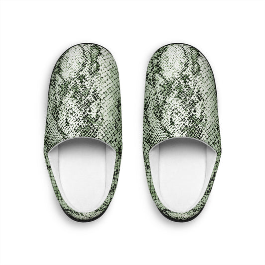 Sage Snake Skin Women's Indoor Slippers