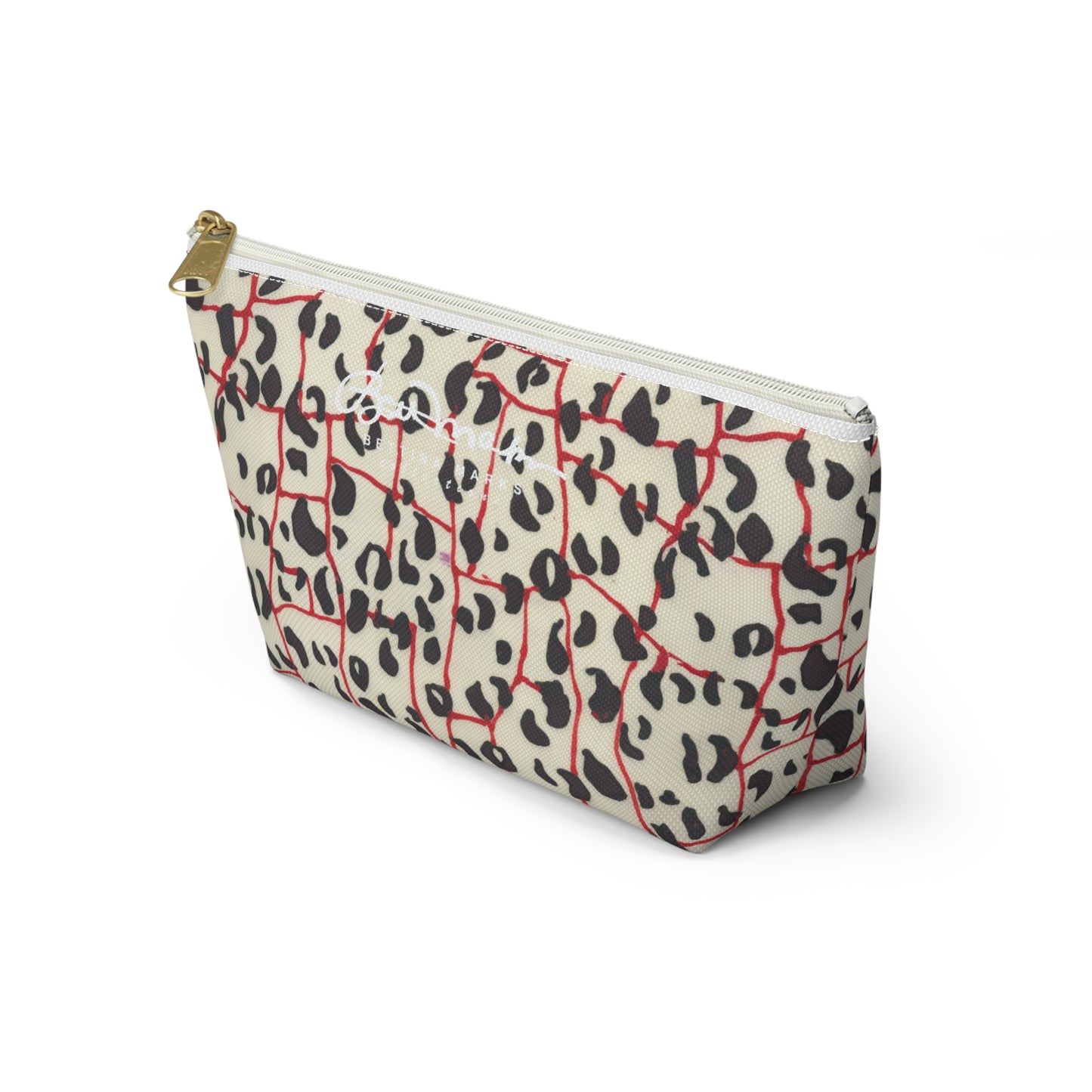 Red Line Leopard Accessory Pouch