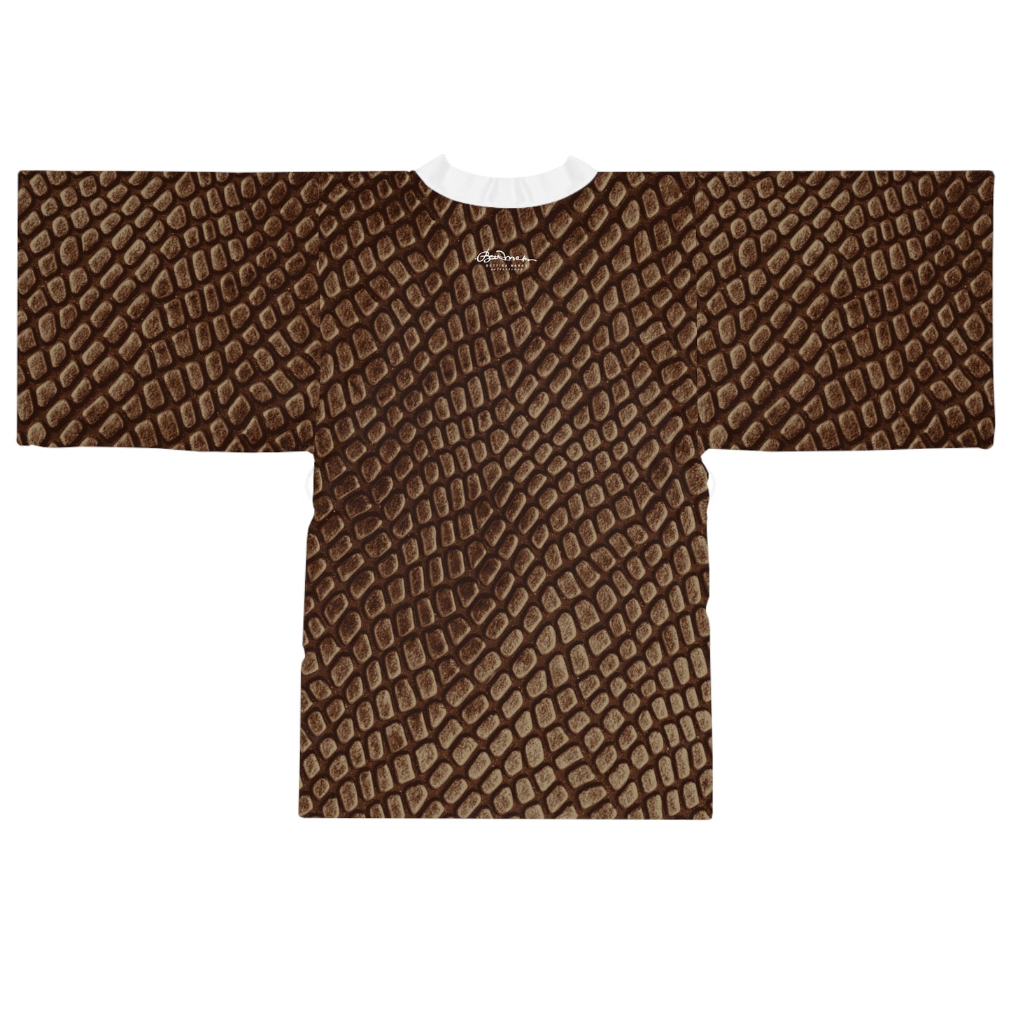 Mocha Crocodile Kimono Robe