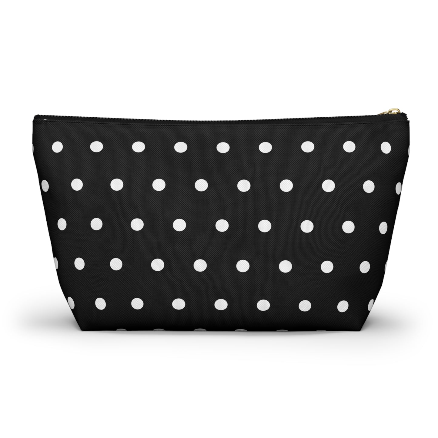 Midnight Polka Dot Accessory Pouch w T-bottom