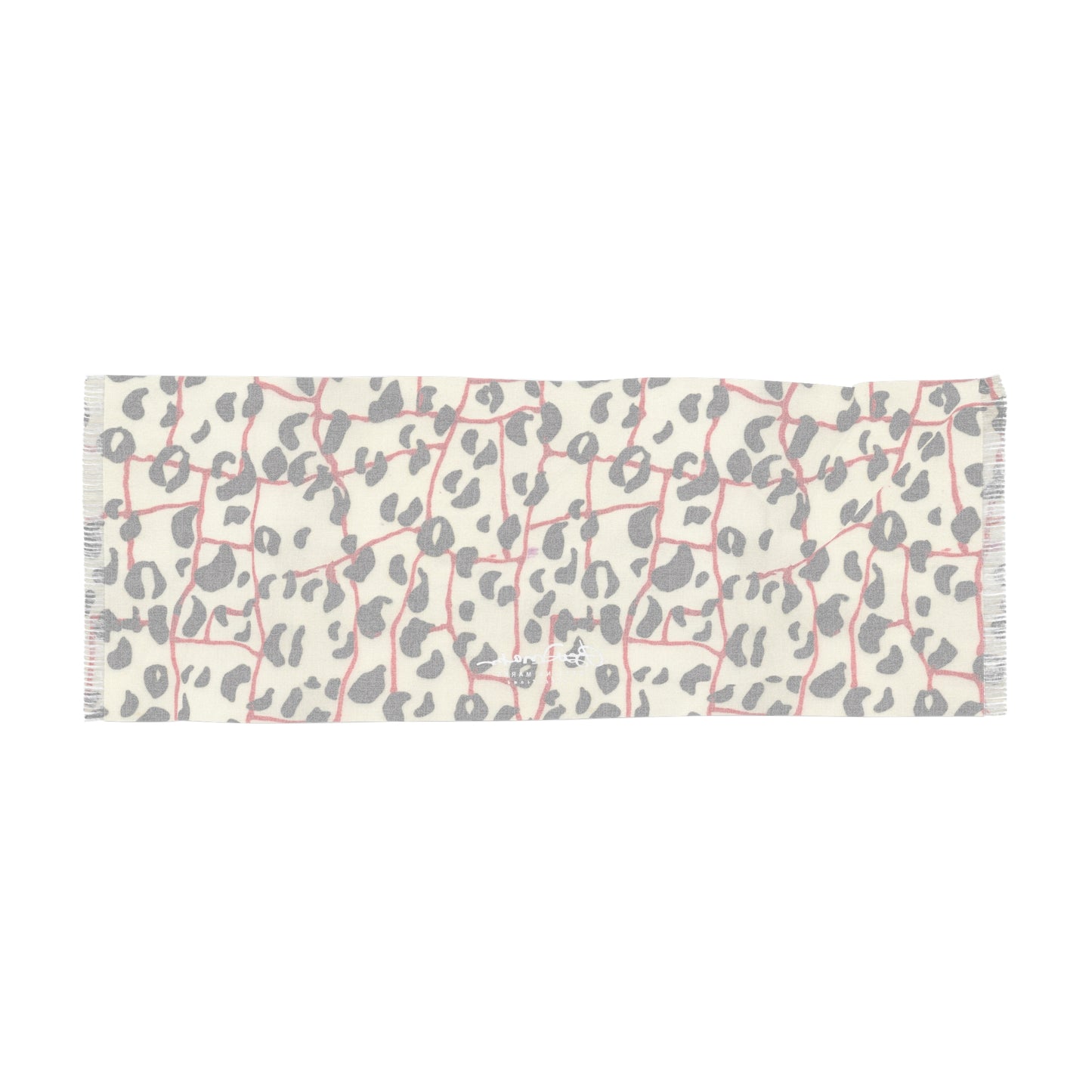 Red Line Leopard Light Scarf