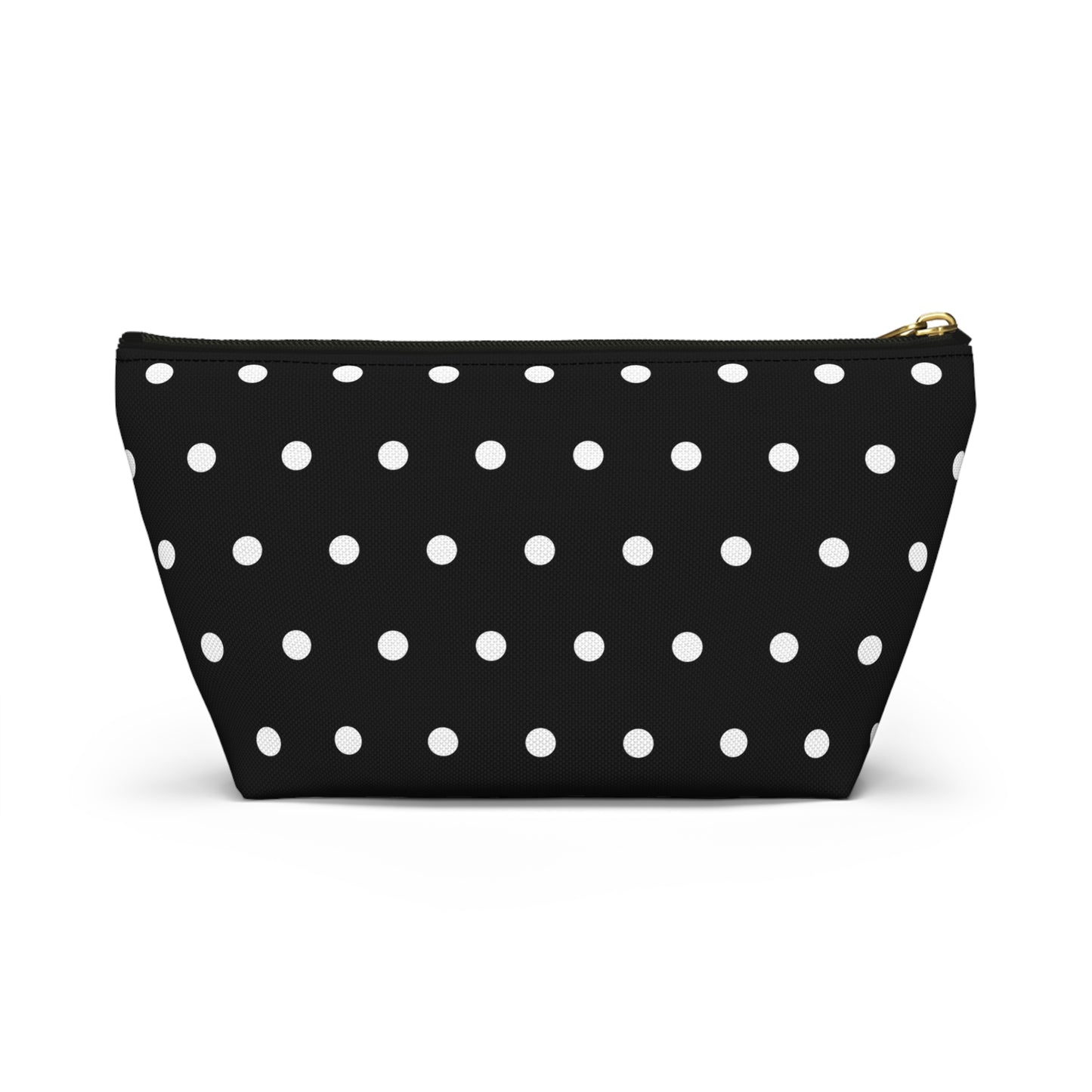 Midnight Polka Dot Accessory Pouch w T-bottom