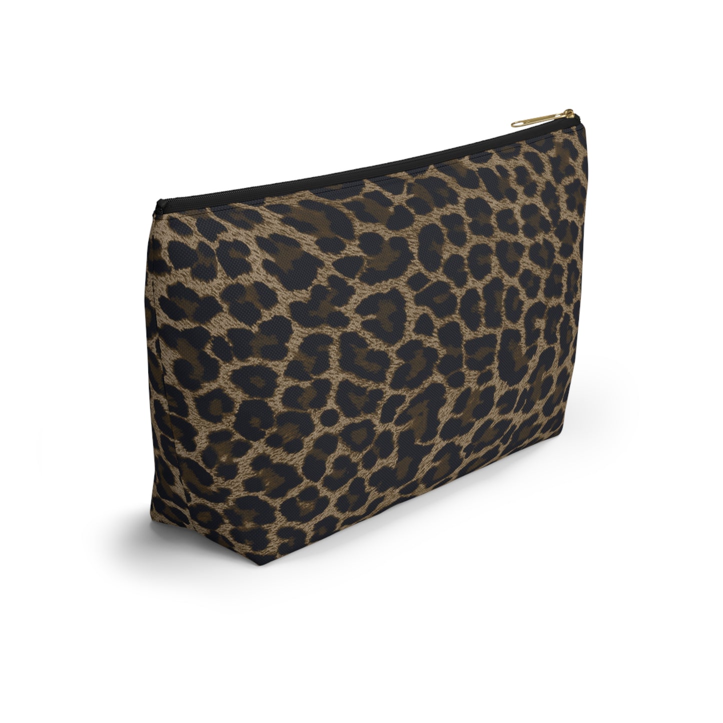 Dark Leopard Accessory Pouch w T-bottom