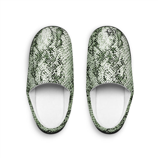 Sage Snake Skin Men's Indoor Slippers