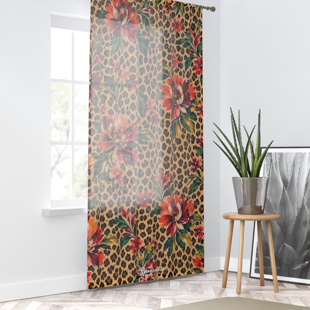 Floral Exotique Window Curtain