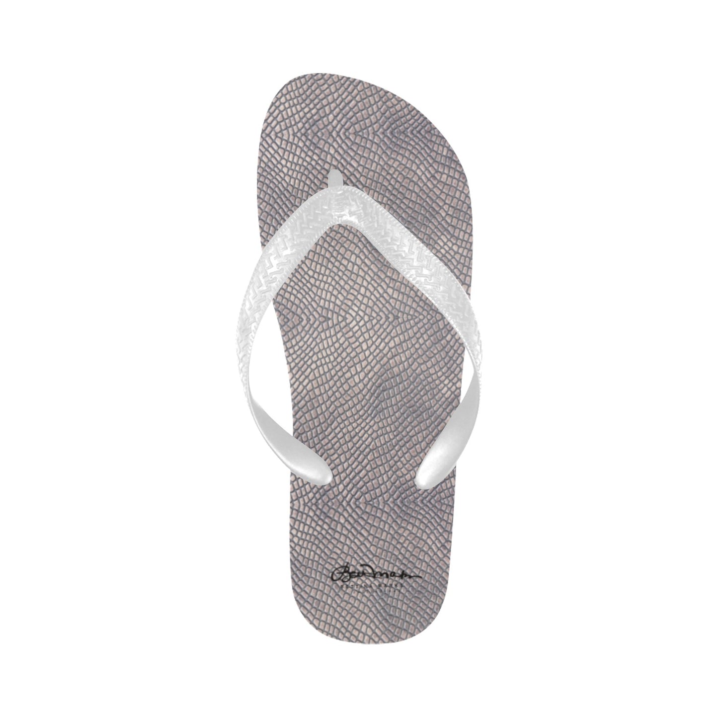 Croc Print Flip Flops for Men/Women