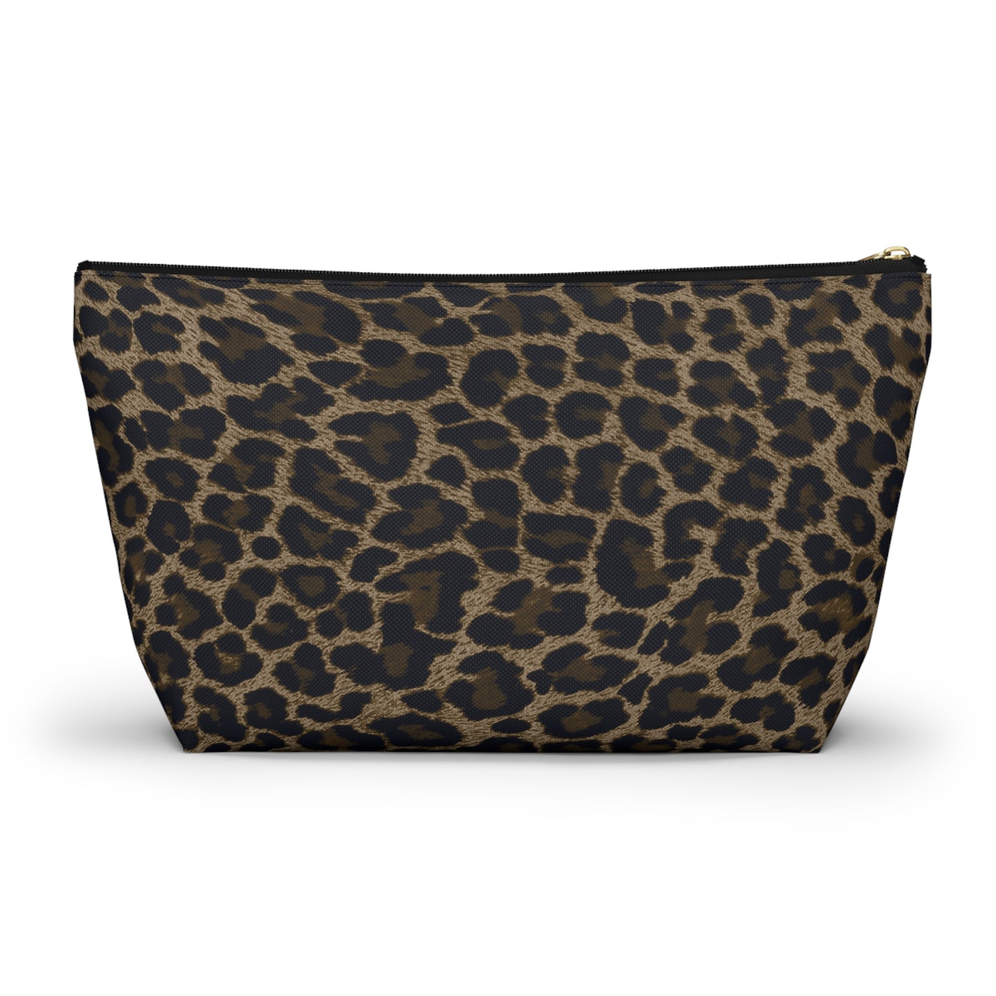 Dark Leopard Accessory Pouch w T-bottom
