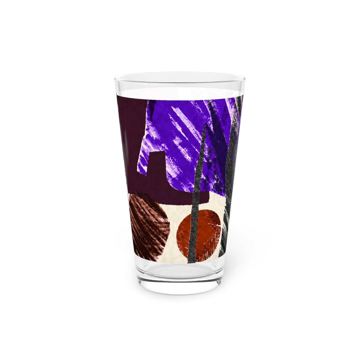 Abstract Engineered Pint Glass