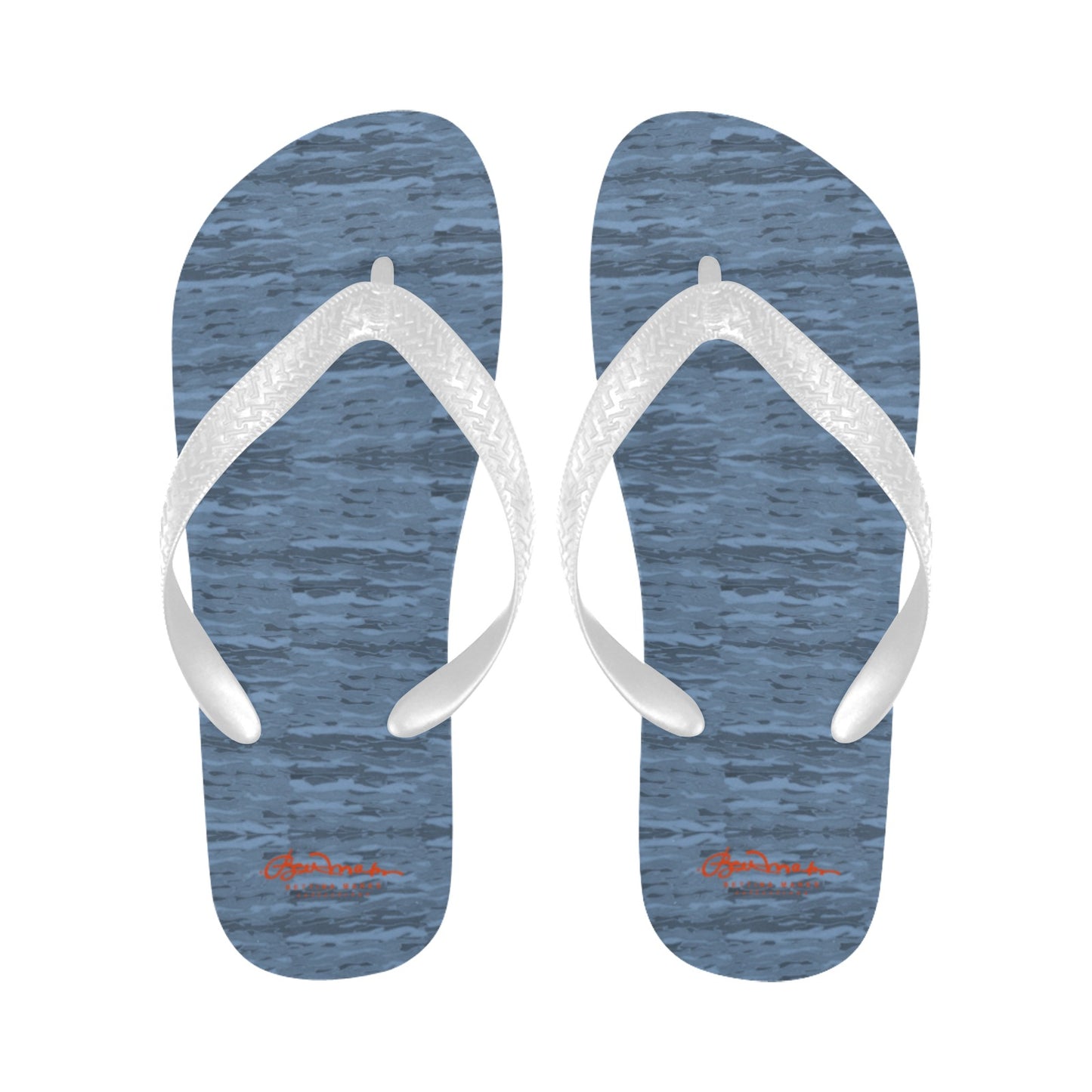 Blue Camouflage Lava Flip Flops for Men/Women