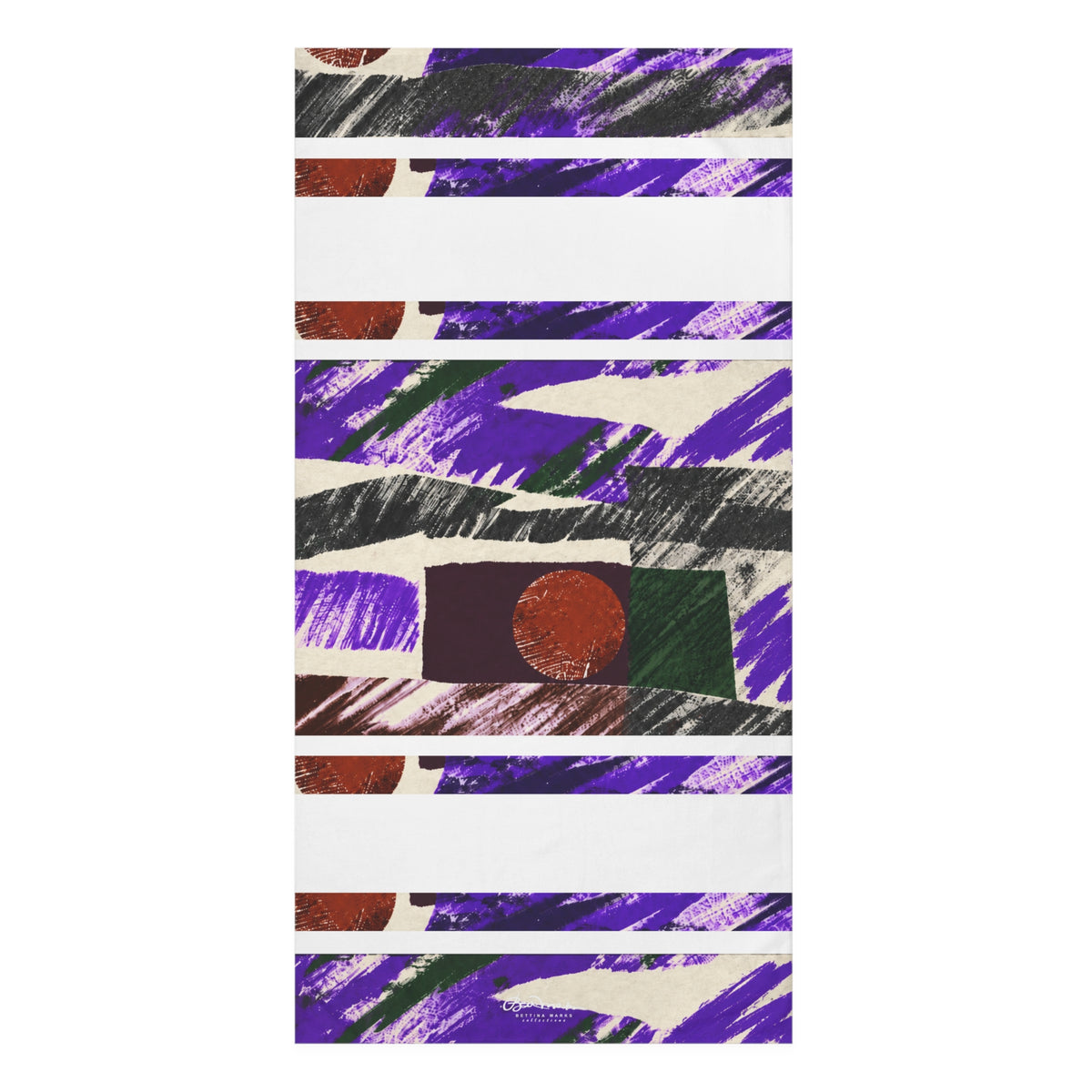 Abstract Engineered Bath Towel