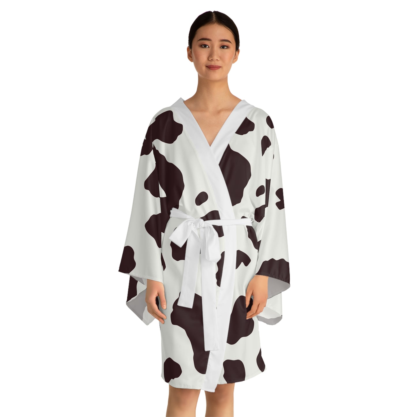 Brown Pony Skin Kimono Robe