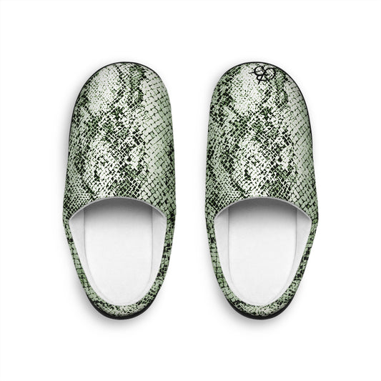 Sage Snake Skin Women's Indoor Slippers
