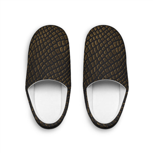 Bronze Crocodile Men's Indoor Slippers