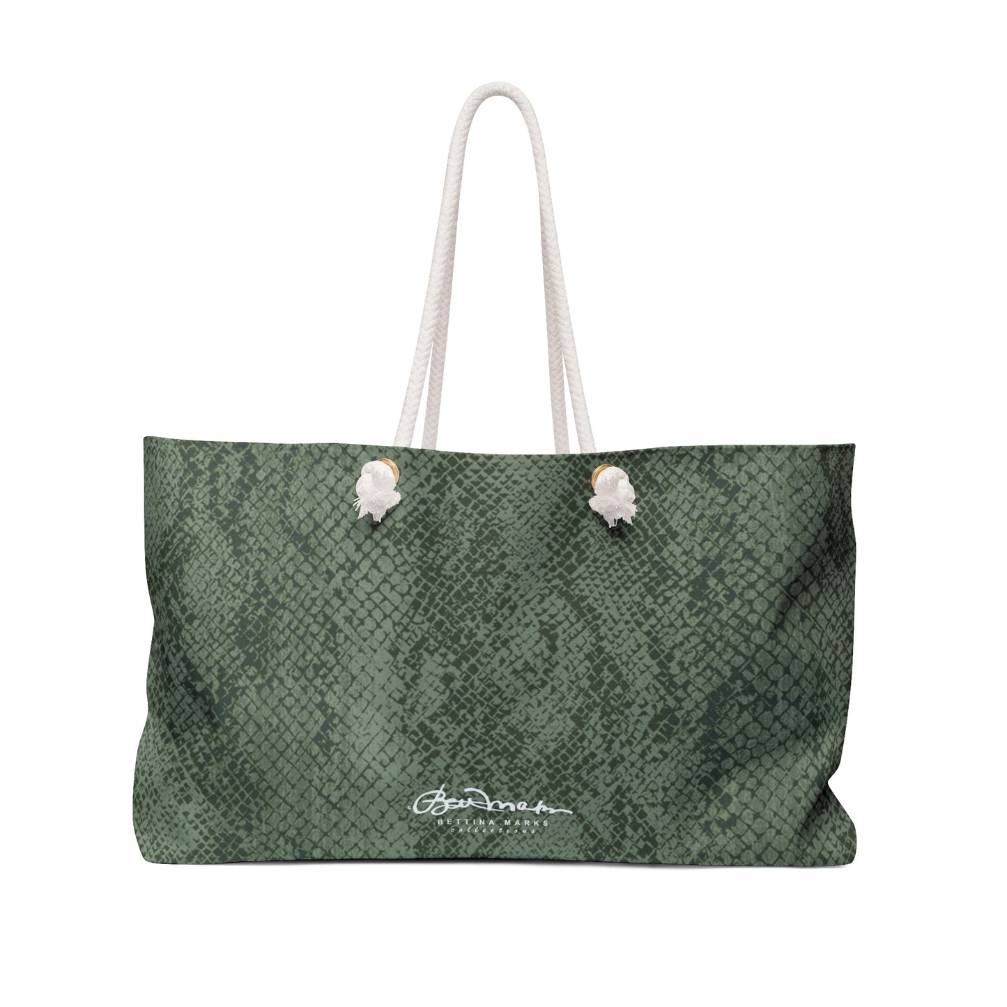 Sage Snake Skin Weekender Bag