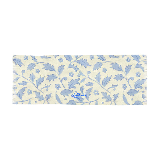 Chinoise Blue Florals Light Scarf