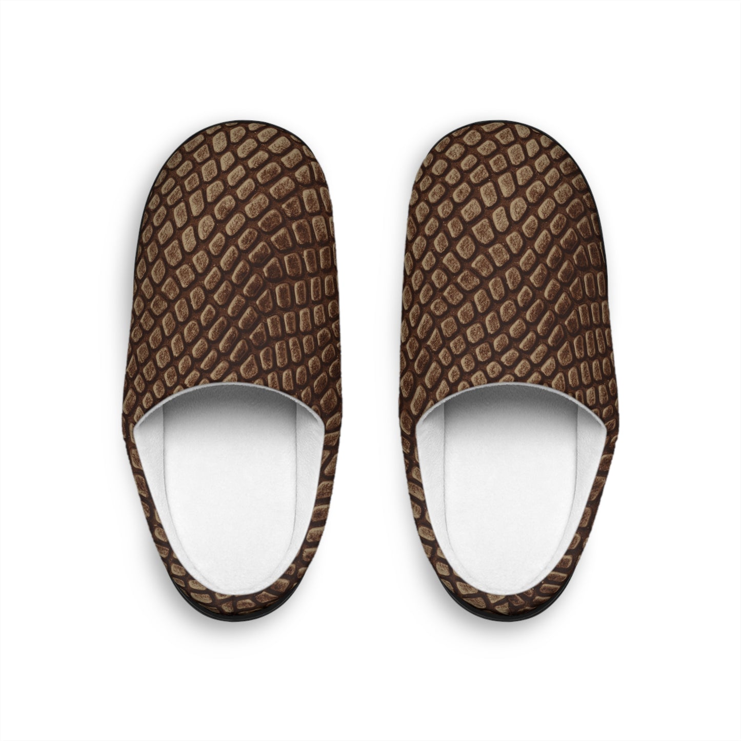 Mocha Crocodile Men's Indoor Slippers
