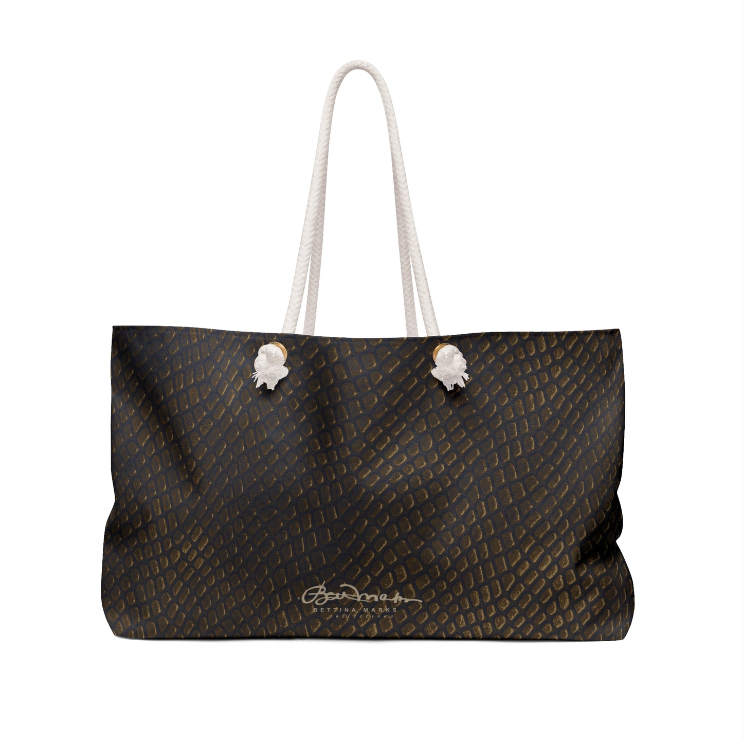Bronze Crocodile Weekender Bag