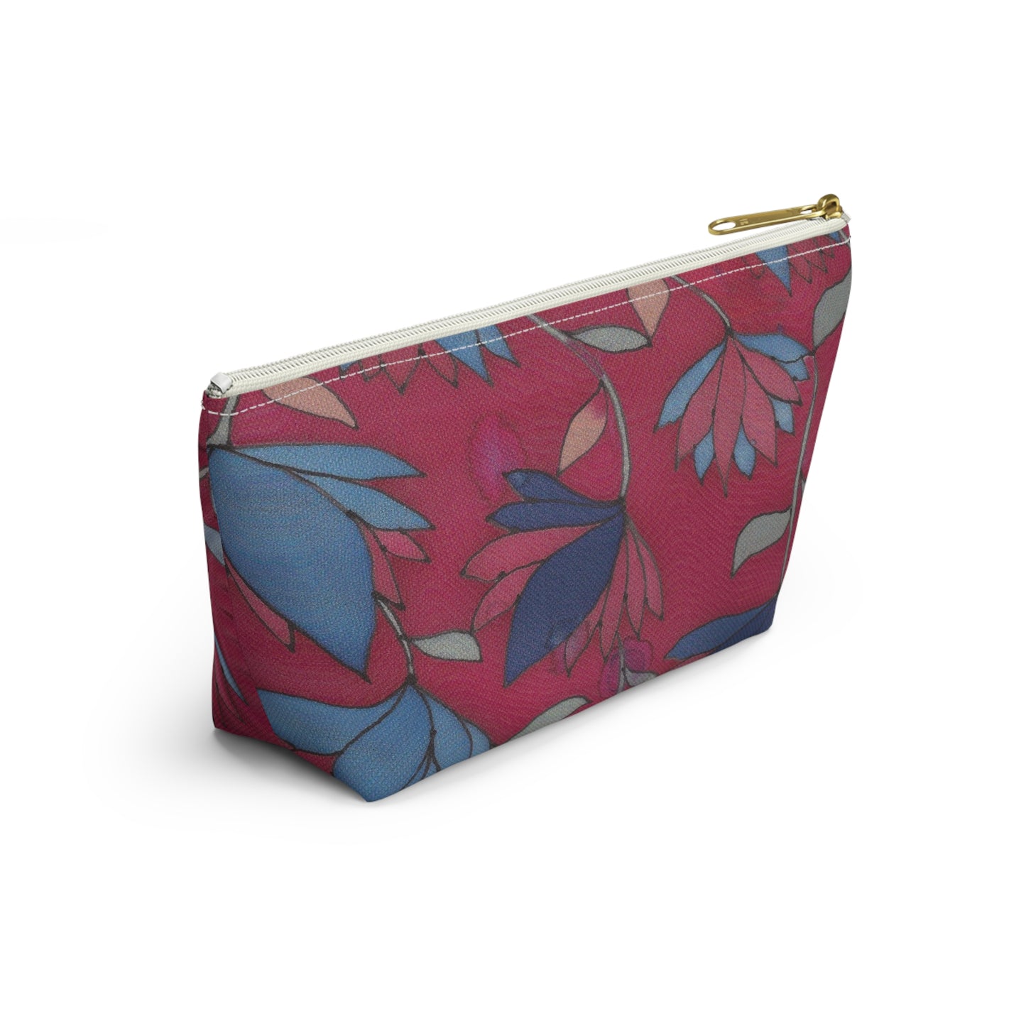 Lotus Flowers On Pink Accessory Pouch w T-bottom